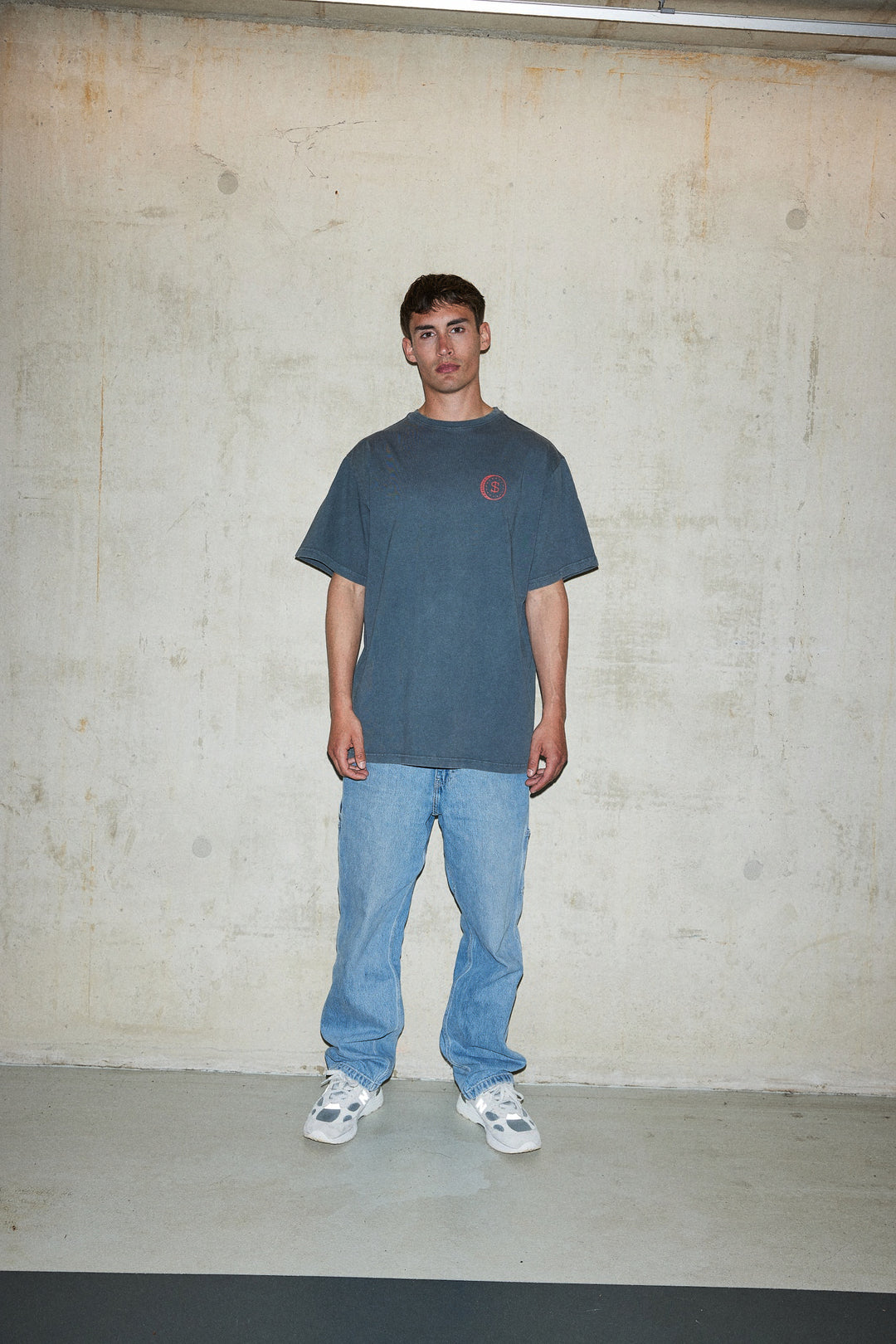 Super Rich Kids T-Shirt Acid Wash rood logo