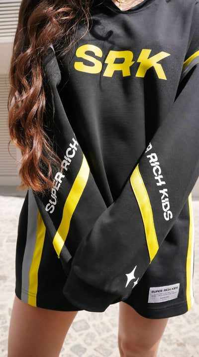 SRK 'CITY' OVERSIZED JERSEY BLACK & YELLOW GREY