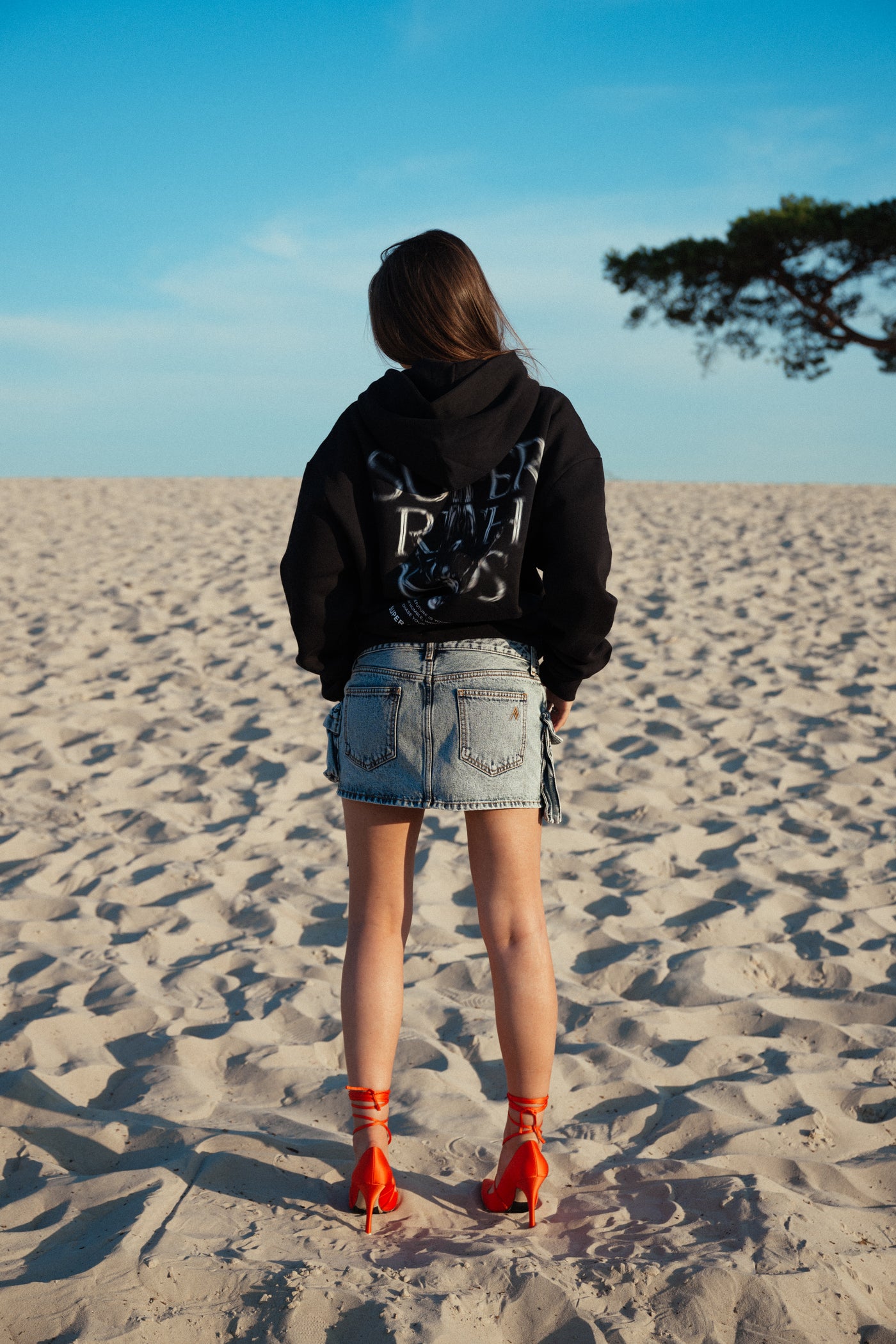 Hoodie 'Chase your Dreams' zwart