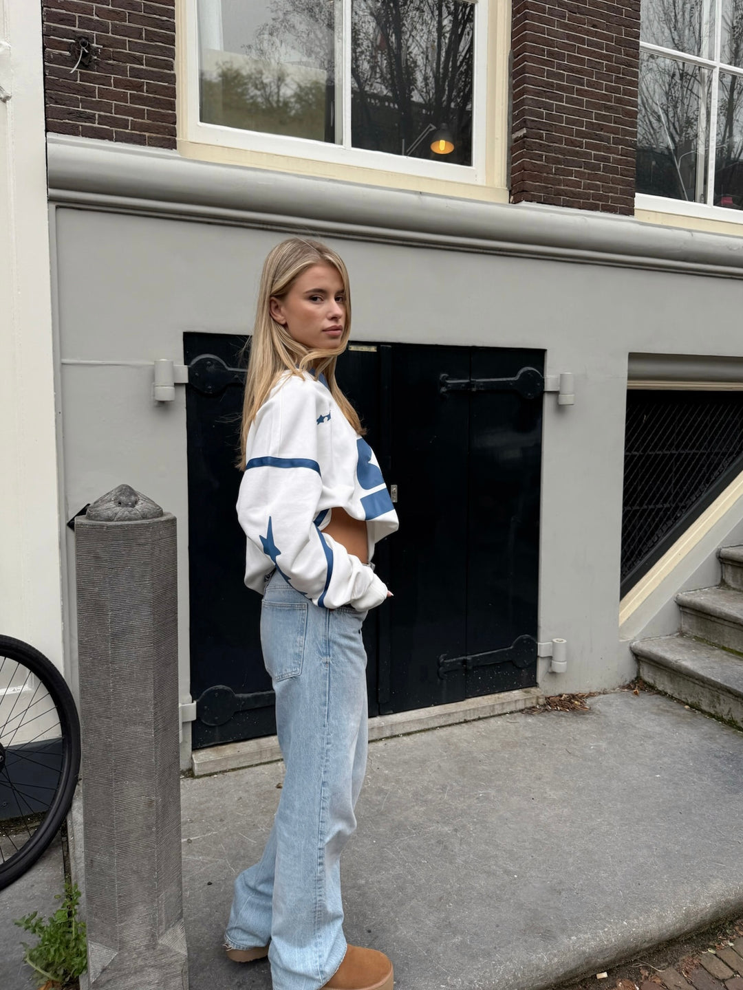 SRK Oversized Jersey 'Off White & Bright Blue'