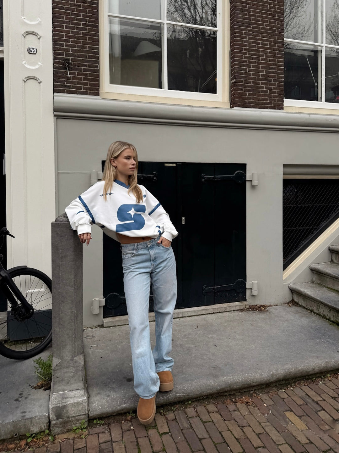 SRK Oversized Jersey 'Off White & Bright Blue'