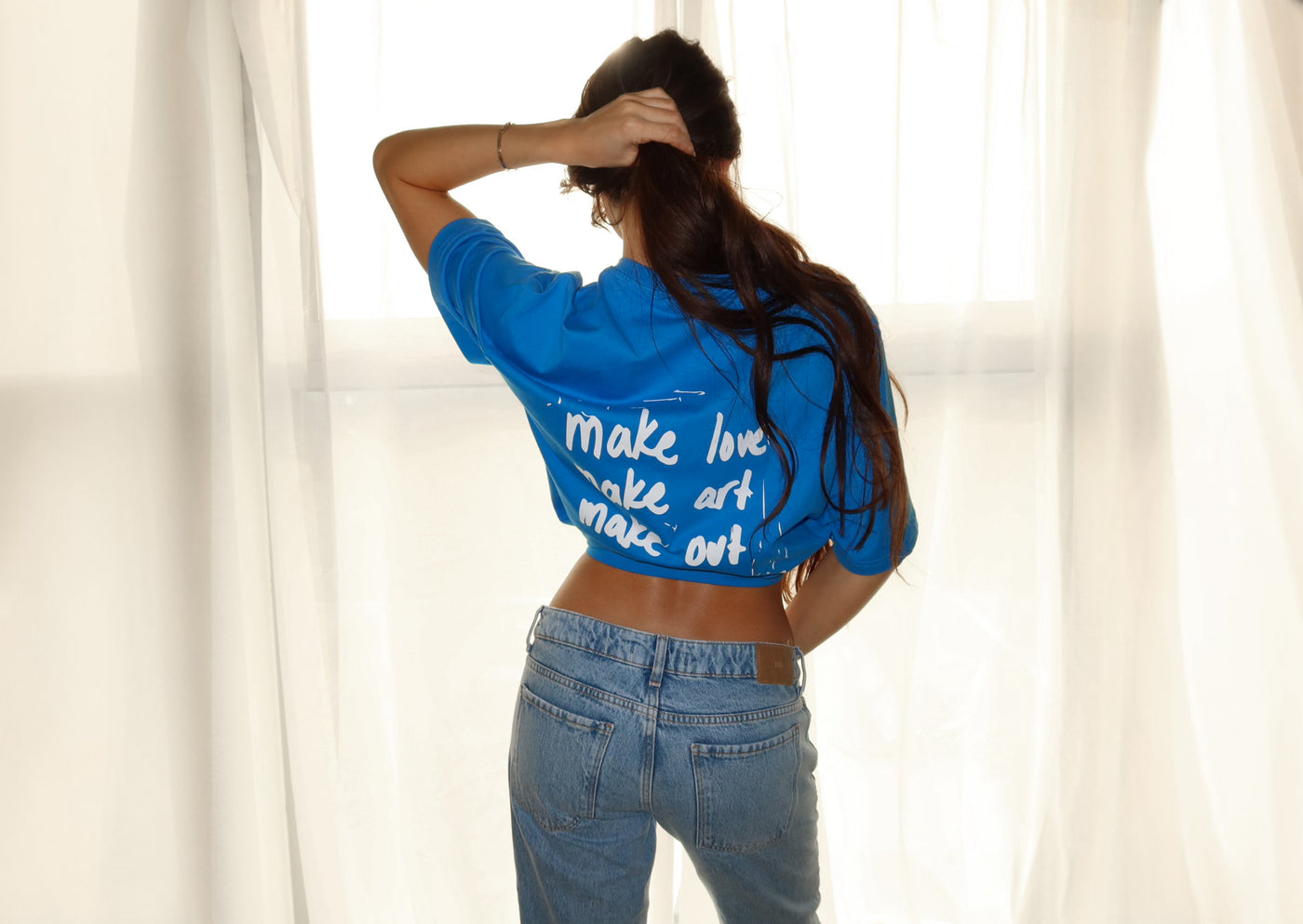 T-Shirt 'Make money' French Blue