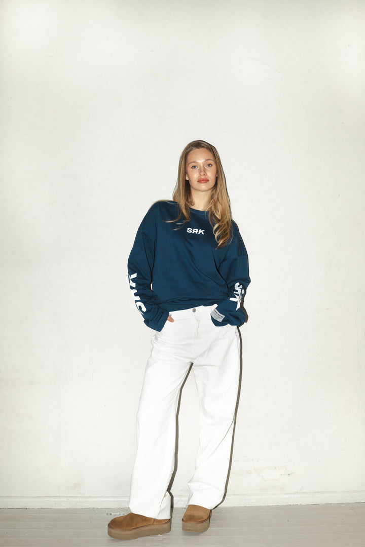 SRK Longsleeve Tee 'Navy & White'