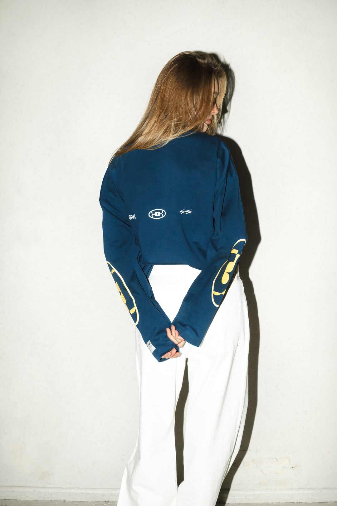 'Starlight' Longsleeve tee ‘Navy & Yellow’