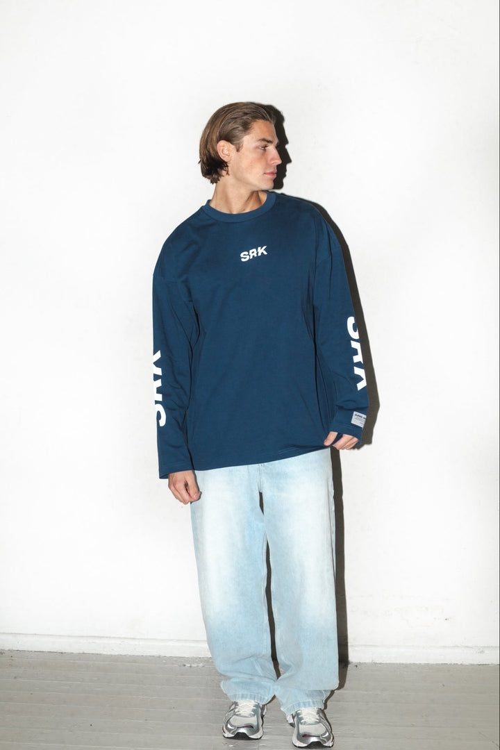 SRK Longsleeve Tee 'Navy & White'