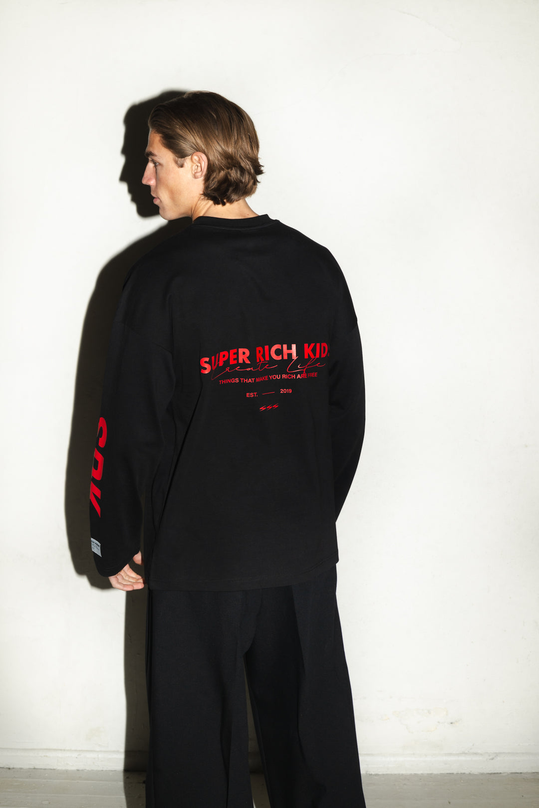 SRK Longsleeve Tee 'Black & Red'