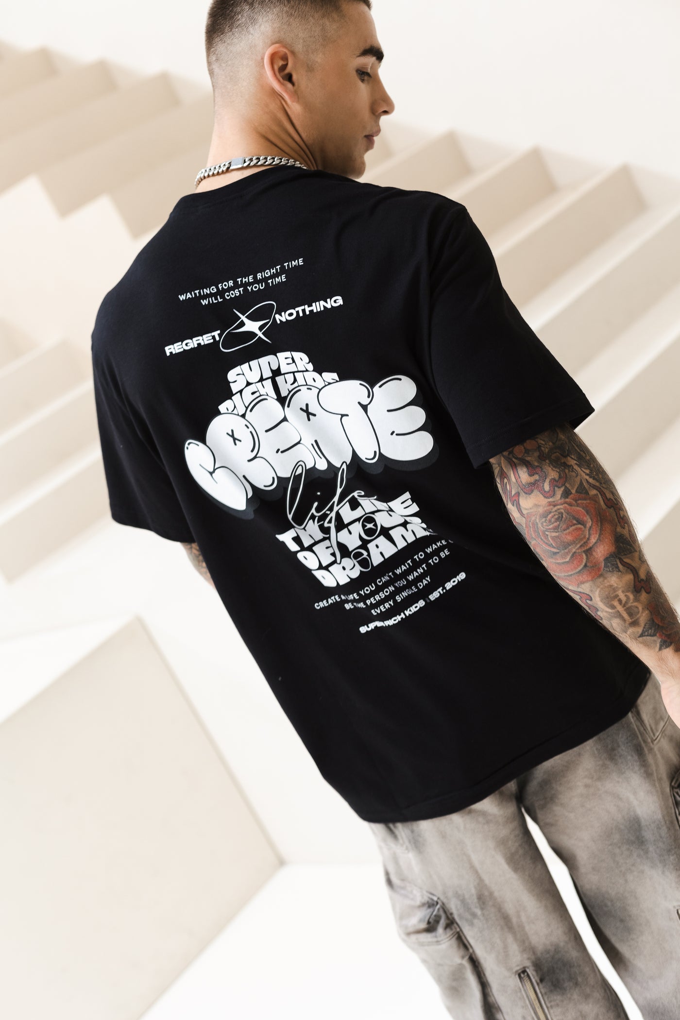 T-Shirt 'Create' Zwart