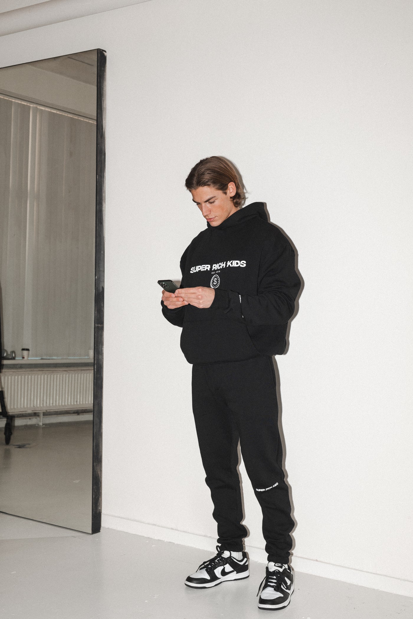 Tracksuit Zwart 'Super Rich Kids'