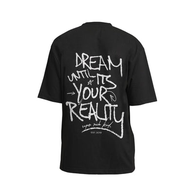 T-Shirt 'Dream' Zwart met wit
