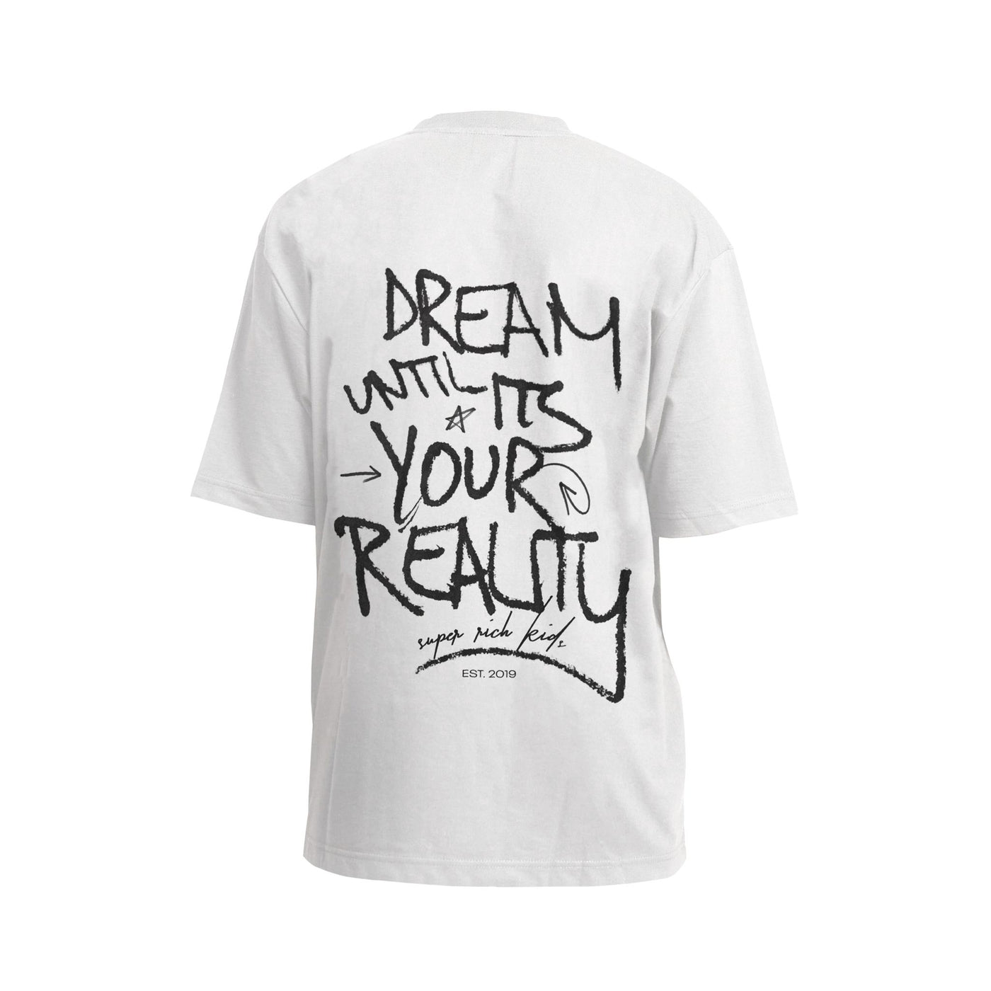 T-Shirt 'Dream' Wit met zwart