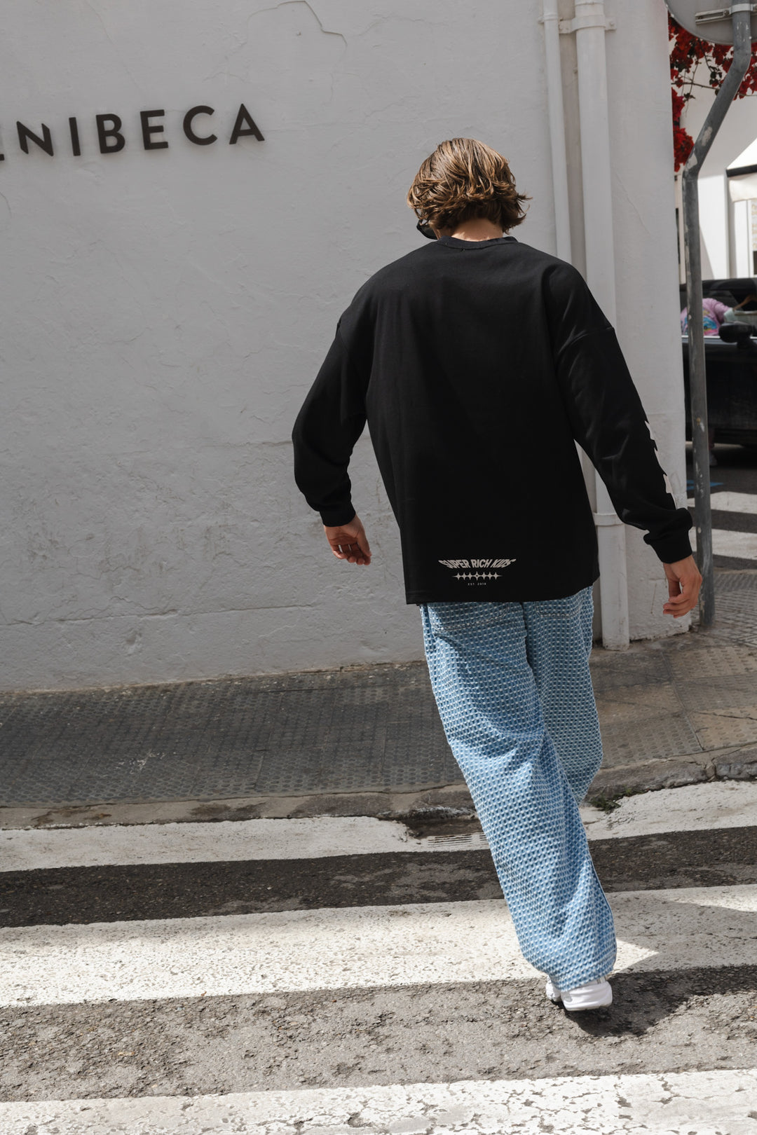 SRK 'PARIS' Oversized Jersey Black & White