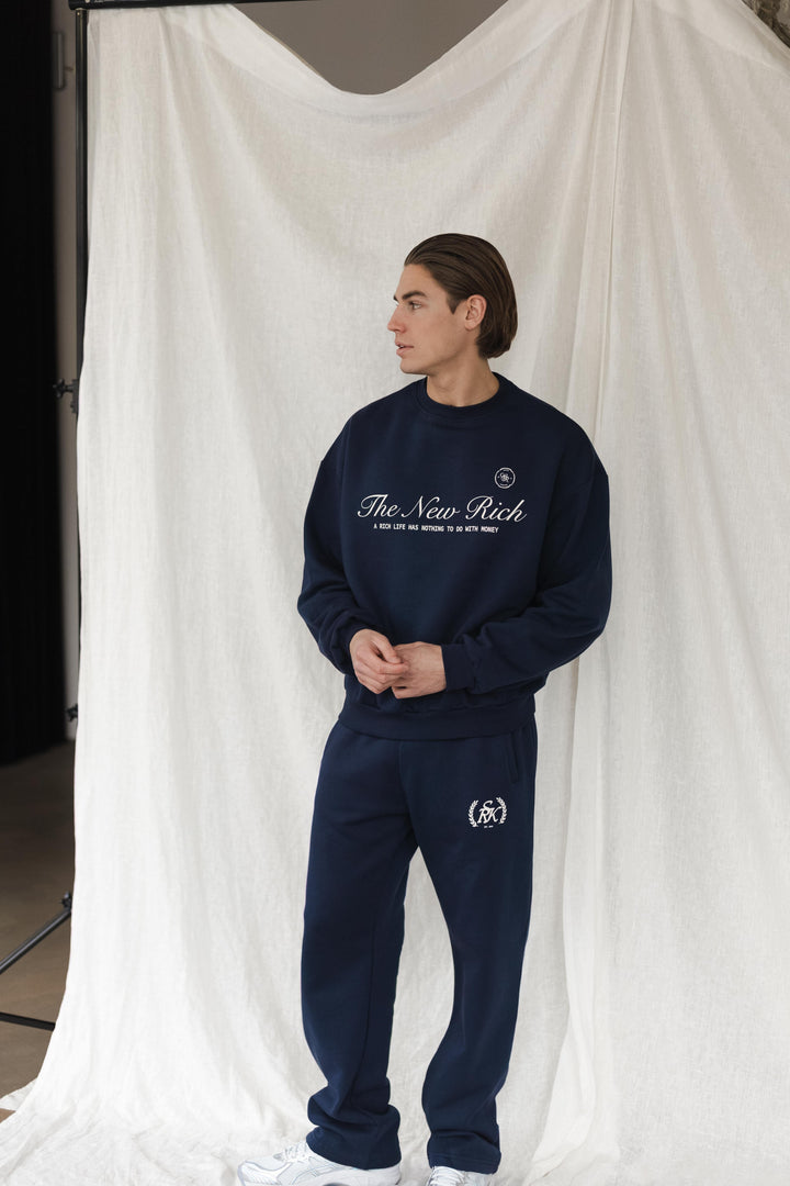 'The New Rich' Sweater 'Navy'