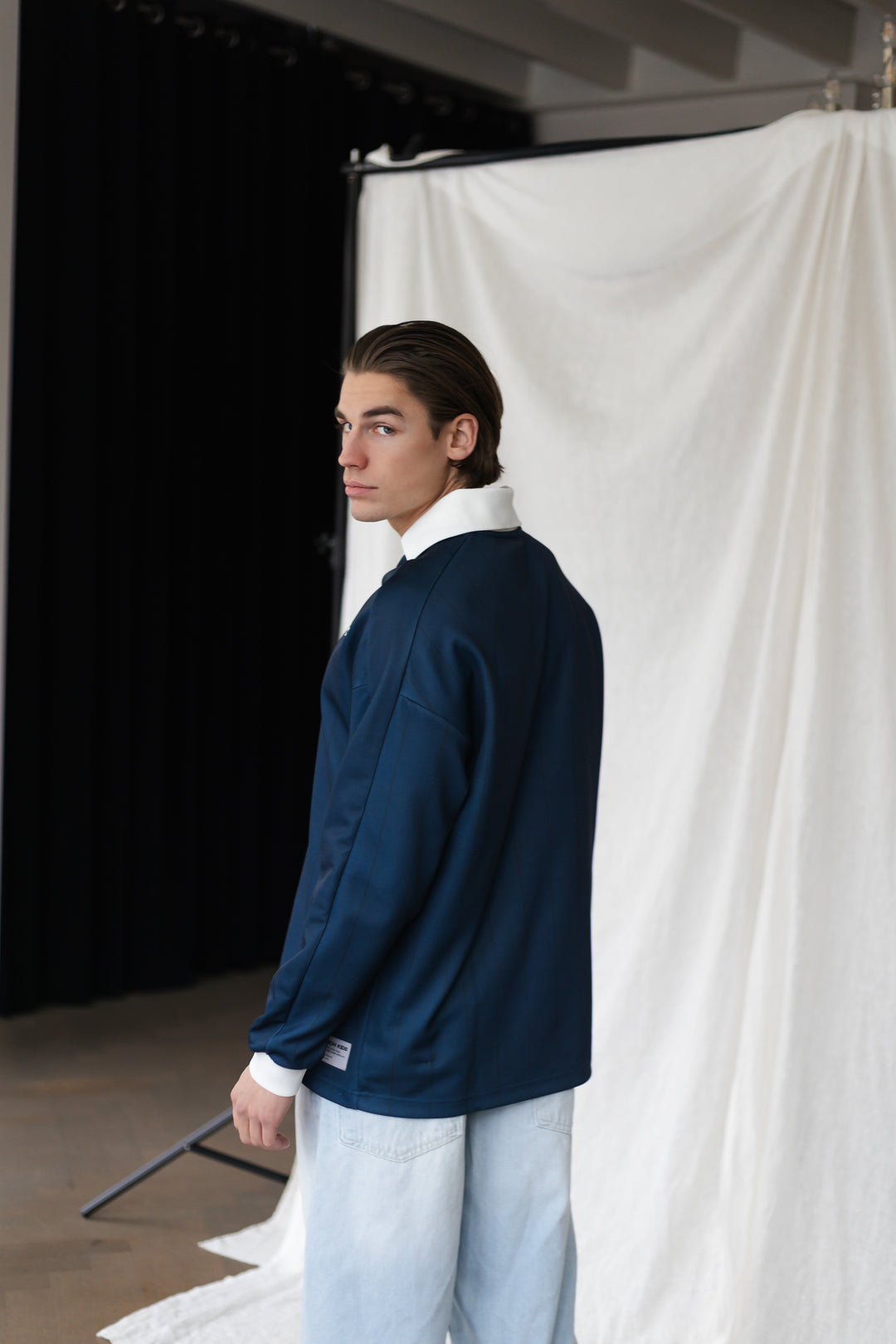 SRK Legacy Striped Polo Jersey ‘Navy’